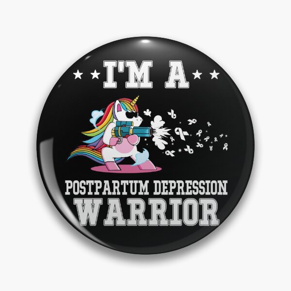 Item preview, Funny Unicorn I'm A Postpartum Depression Warrior designed and sold by heppenp.
