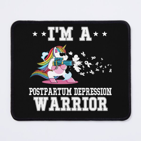 Item preview, Funny Unicorn I'm A Postpartum Depression Warrior designed and sold by heppenp.