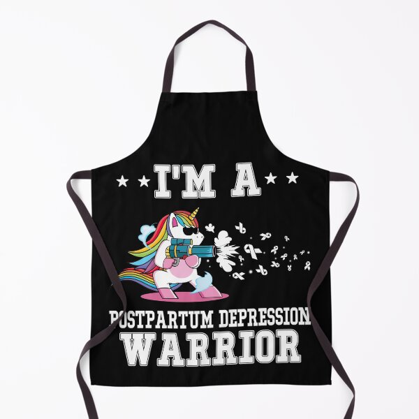 Item preview, Funny Unicorn I'm A Postpartum Depression Warrior designed and sold by heppenp.