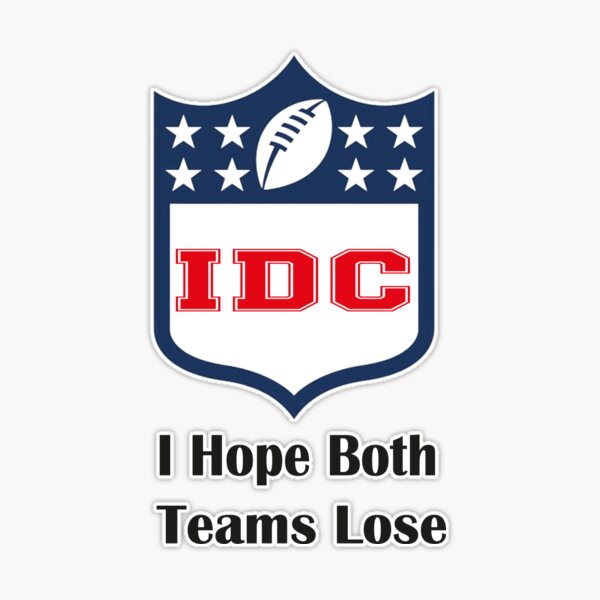 IDC American Football Funny I Don't Care Football Fan Lover, Sticker for  Sale by truewear1