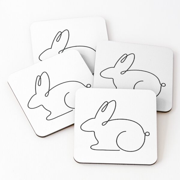 Item preview, Bunny Minimalist Single Line Art designed and sold by artdesignforyou.