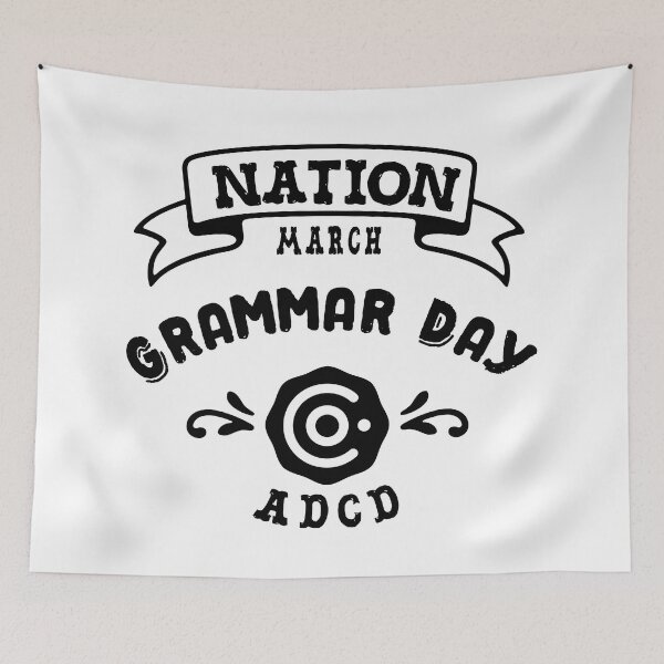 Item preview, Copy of National Grammar Day - March - ABCD designed and sold by ahmedalsidi.