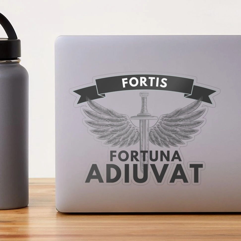 Warrior Spirit - Fortis Fortuna Adiuvat Sticker for Sale by