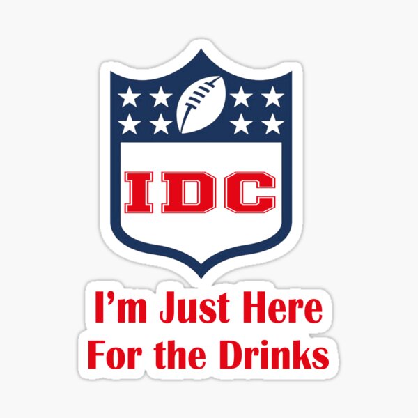 IDC American Football Funny I Don't Care Football Fan Lover, Sticker for  Sale by truewear1