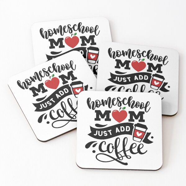 Item preview, Homeschool mom just add coffee, funny homeschool mom quote designed and sold by TheWildePeach.