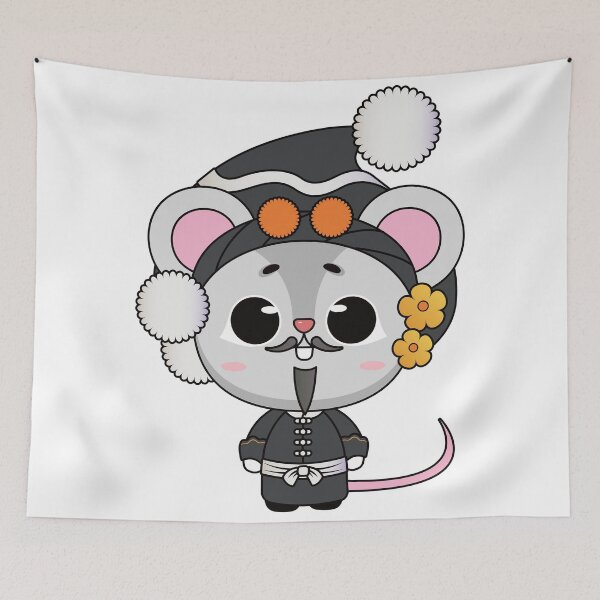 Item preview, Chinese Zodiac Rat illustrated in Chinese Beijing Opera Style designed and sold by xdashu.