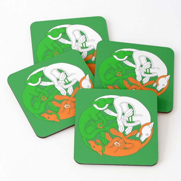 Item preview, Irish motif three dogs designed and sold by KevenTees.