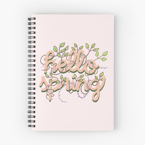 Item preview, Hello Spring Lettering With Beautiful Cute Botanical Pattern  designed and sold by HarrysMomStudio.