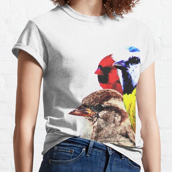 Cardinal Sparrow Blue Tit Variety Birds Classic T-Shirt
