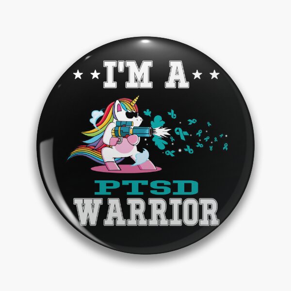 Item preview, Funny Unicorn I'm A PTSD Warrior designed and sold by heppenp.