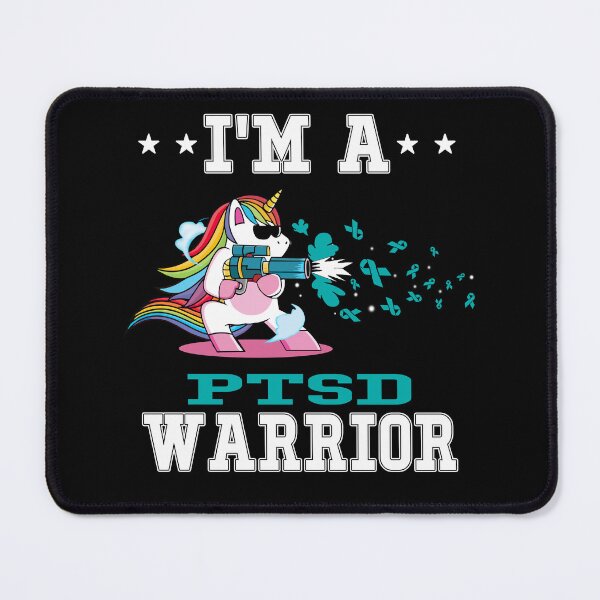 Item preview, Funny Unicorn I'm A PTSD Warrior designed and sold by heppenp.
