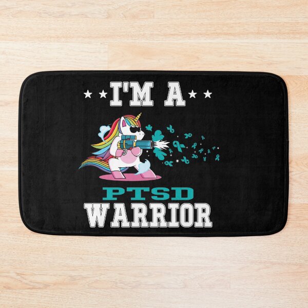 Item preview, Funny Unicorn I'm A PTSD Warrior designed and sold by heppenp.