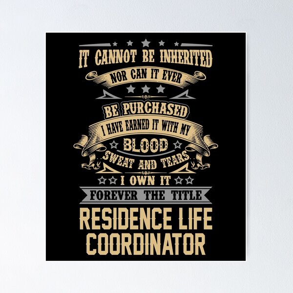Item preview, Residence Life Coordinator T Shirt - Forever The Title Job Gift Item Tee designed and sold by celiagomez456.