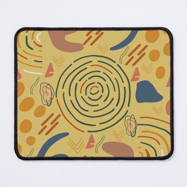 Item preview, Organic Abstract Dots  With Rainbows And Minimal Shapes Pattern designed and sold by SidhuKeet1.