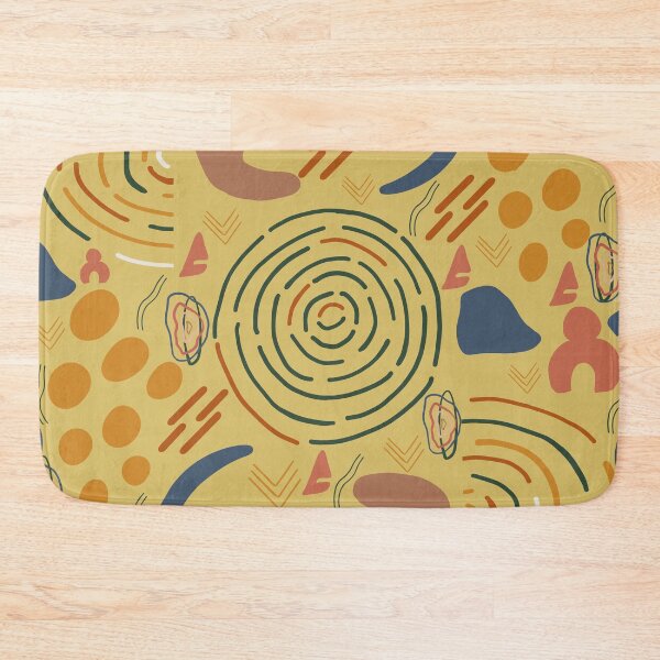Item preview, Organic Abstract Dots  With Rainbows And Minimal Shapes Pattern designed and sold by SidhuKeet1.