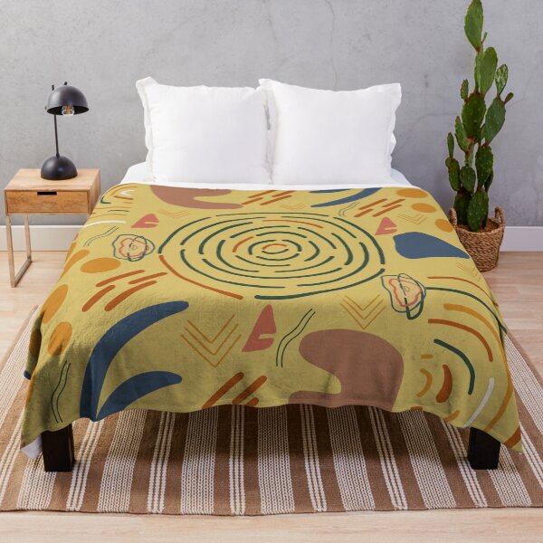 Item preview, Organic Abstract Dots  With Rainbows And Minimal Shapes Pattern designed and sold by SidhuKeet1.