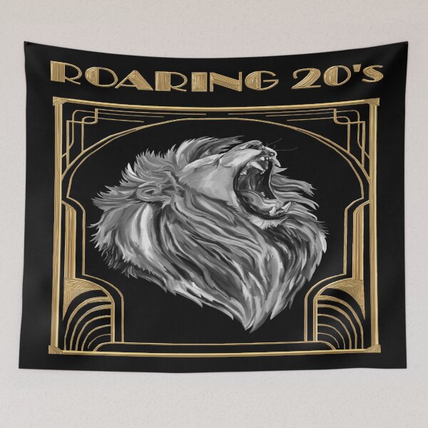 Item preview, Golden Age of the Roaring 20's Lion designed and sold by Deborah Camp.