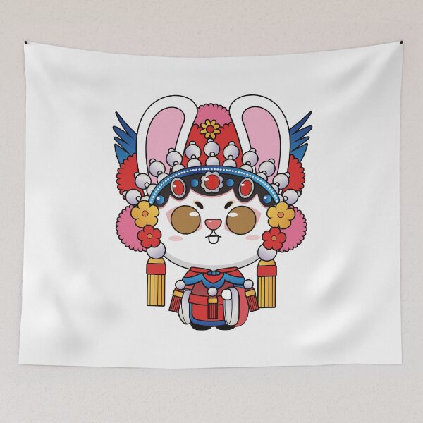 Item preview, Chinese Zodiac Rabbit illustrated Chinese Beijing Opera Style designed and sold by xdashu.
