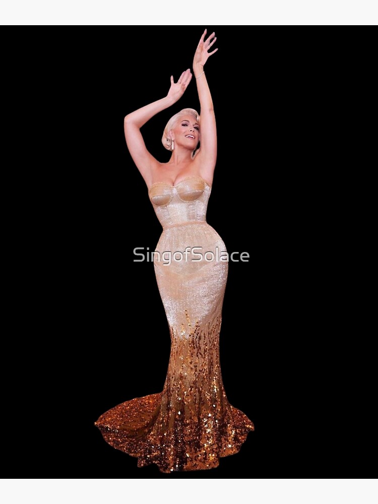 hannah waddingham gold dress Jasz Couture 7501 main image 0