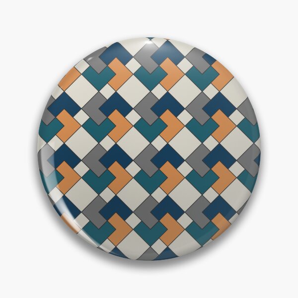 Item preview, Dark Blue Japandi Inspired Diamonds Pattern designed and sold by beccaveedesigns.