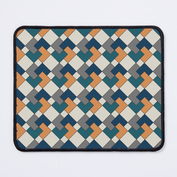 Item preview, Dark Blue Japandi Inspired Diamonds Pattern designed and sold by beccaveedesigns.