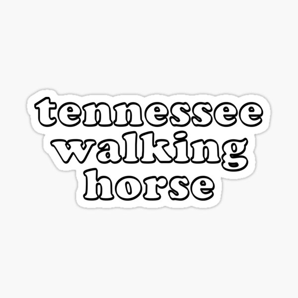 Aperçu de l'œuvre Tennessee Walking Horse Lettres à bulles créée et vendue par theaadesigns.