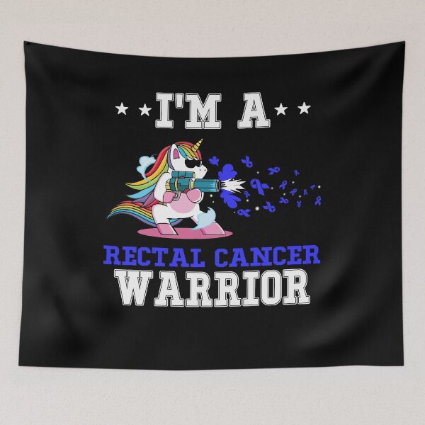 Item preview, Funny Unicorn I'm A Rectal Cancer Warrior designed and sold by heppenp.