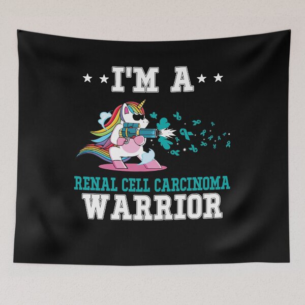 Item preview, Funny Unicorn I'm A Renal Cell Carcinoma Warrior designed and sold by heppenp.