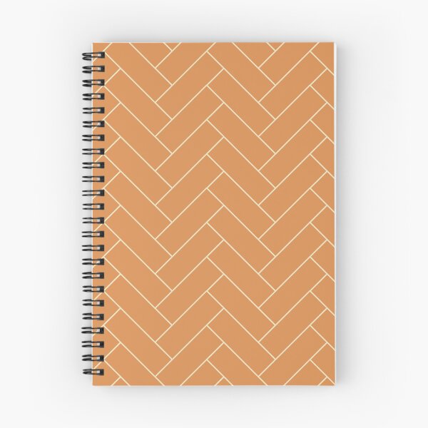 Item preview, Orange Japandi Inspired Herringbone Pattern designed and sold by beccaveedesigns.