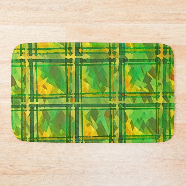 Item preview, Spring green checker  pattern - abstract squares  designed and sold by squarecloud.