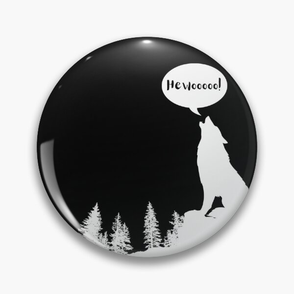 Artikelvorschau, Hewooooo! Lustiger heulender Wolf entworfen und verkauft von MMwolfdogden.
