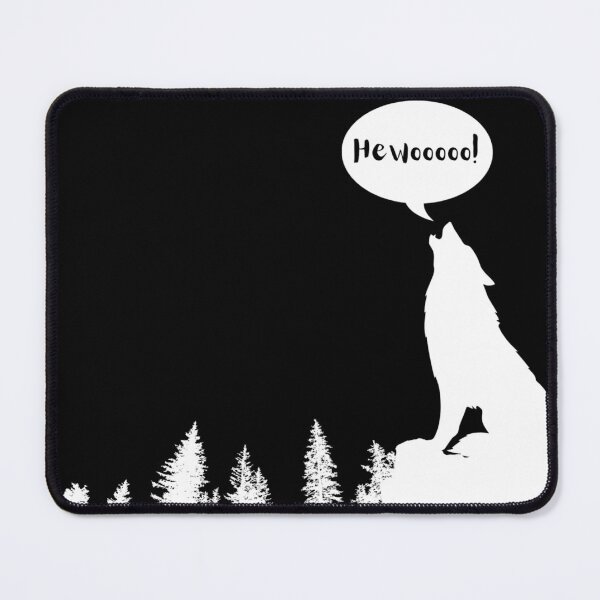 Item preview, Hewooooo! Funny Howling Wolf designed and sold by MMwolfdogden.