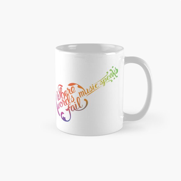 Item preview, Where Words Fail Music Speaks Guitar designed and sold by stickersworld31.