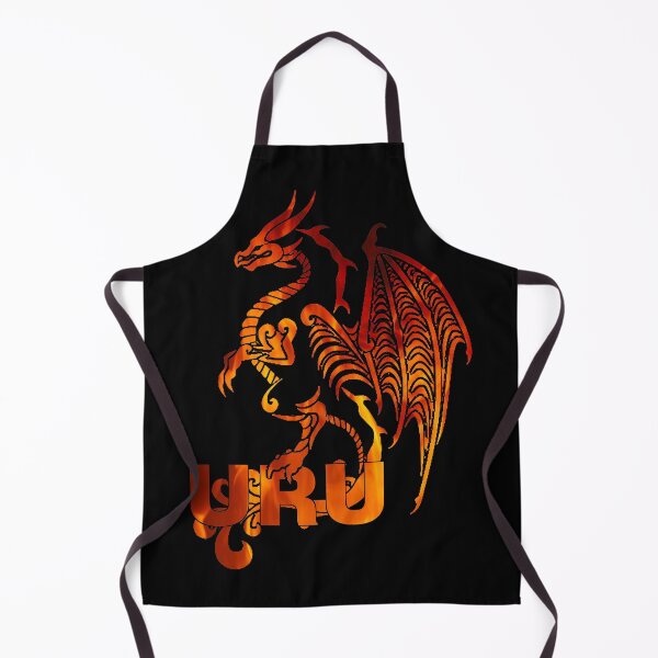 Item preview, Uru Dragon Orange Flames Black Outline designed and sold by Freihalt.