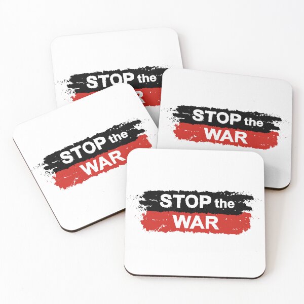 Item preview, Stop the War Red & Black designed and sold by WearWolfDesigns.