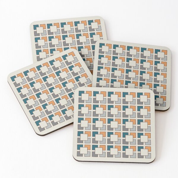 Item preview, Japandi Inspired Squares Pattern designed and sold by beccaveedesigns.