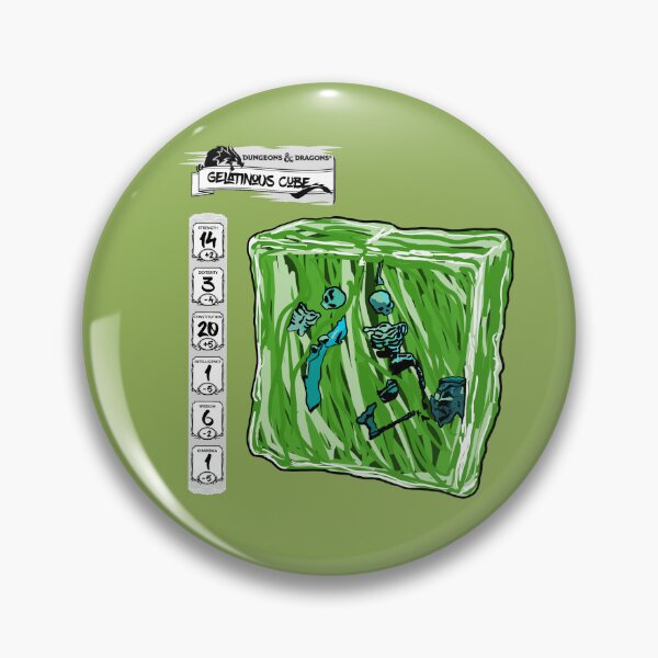 Item preview, DND Gelatinous Cube Stats designed and sold by Black-Orc.