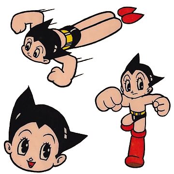 Artwork thumbnail, Vintage Astro Boy Indie Skater Sticker Pack by Not a front for Large Explosives..