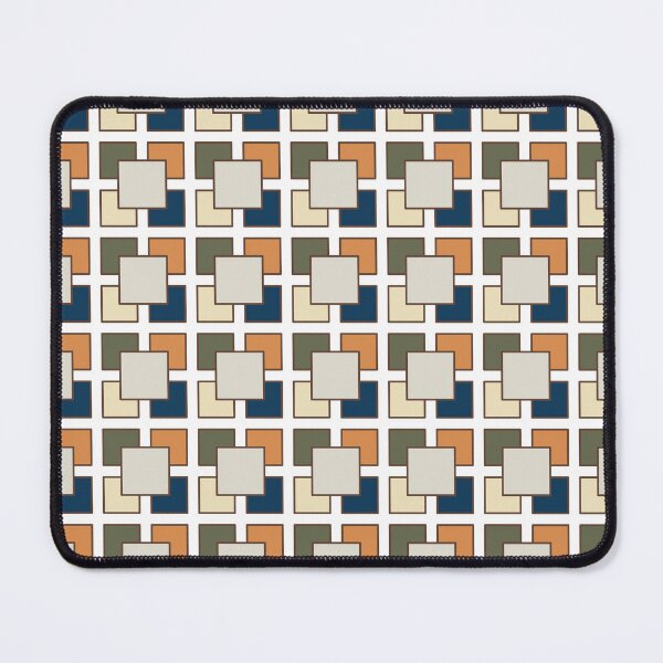 Item preview, Dark Blue Japandi Inspired Squares Pattern designed and sold by beccaveedesigns.