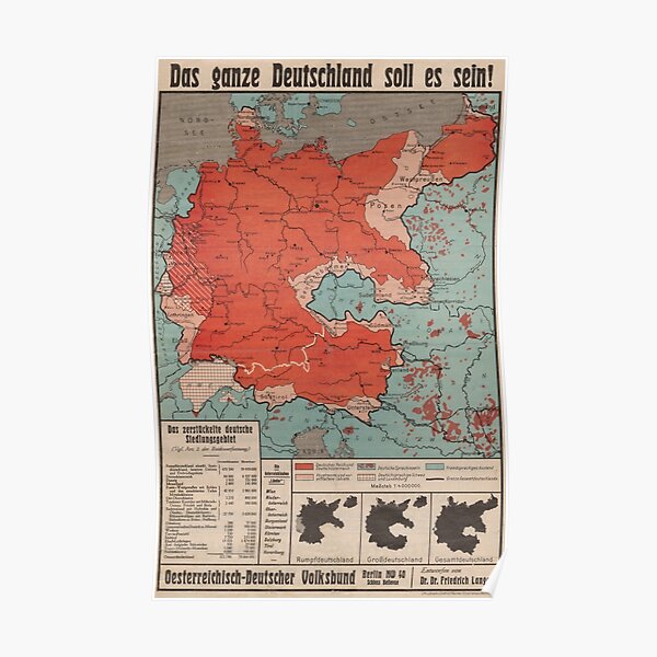 "1930s German Poster "Das ganze Deutschland soll es sein!"" Poster for Sale by dankmemefriend