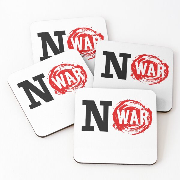 Item preview, No War Black & Red designed and sold by WearWolfDesigns.