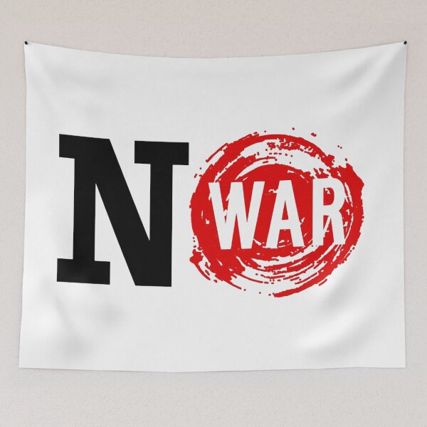 Item preview, No War Black & Red designed and sold by WearWolfDesigns.