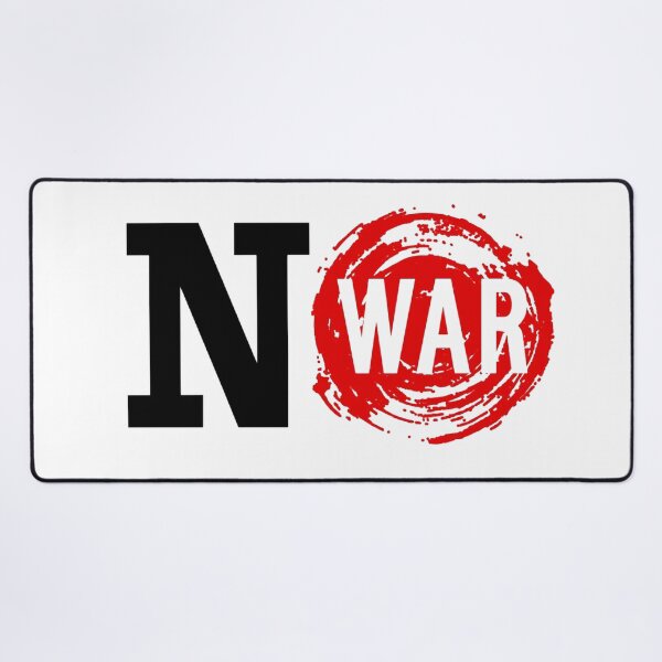 Item preview, No War Black & Red designed and sold by WearWolfDesigns.