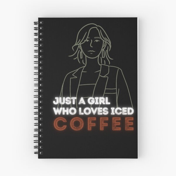 Item preview, funny Just a girl who loves iced coffee       designed and sold by family37.