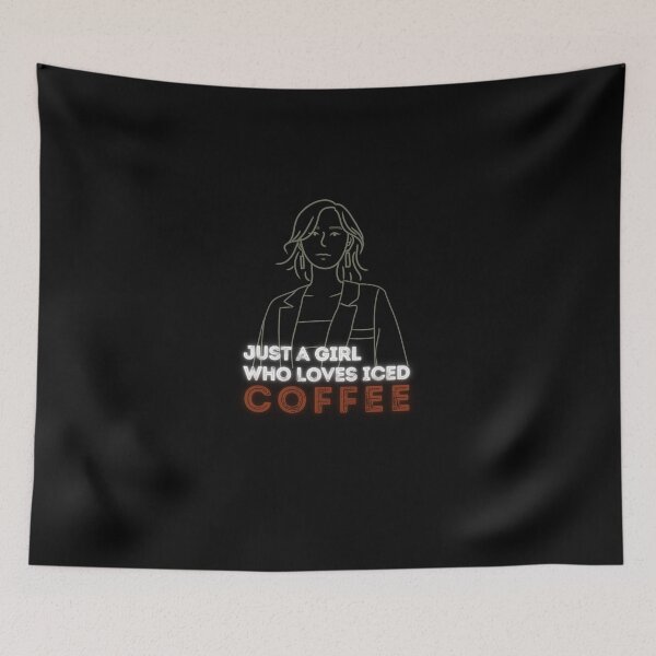 Item preview, funny Just a girl who loves iced coffee       designed and sold by family37.