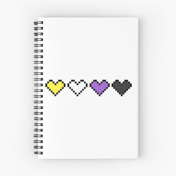 Item preview, Non-binary Pride Flag Pixel Hearts designed and sold by Creations-By-Em.