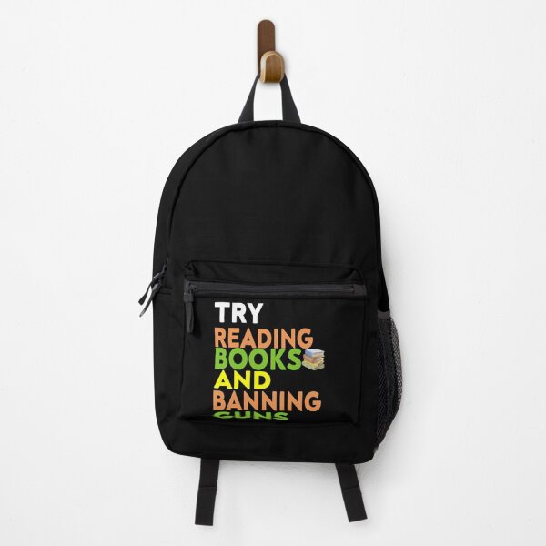 Item preview, Try Reading Books and Banning Guns | book lover| knowledge is power designed and sold by stylechoc.