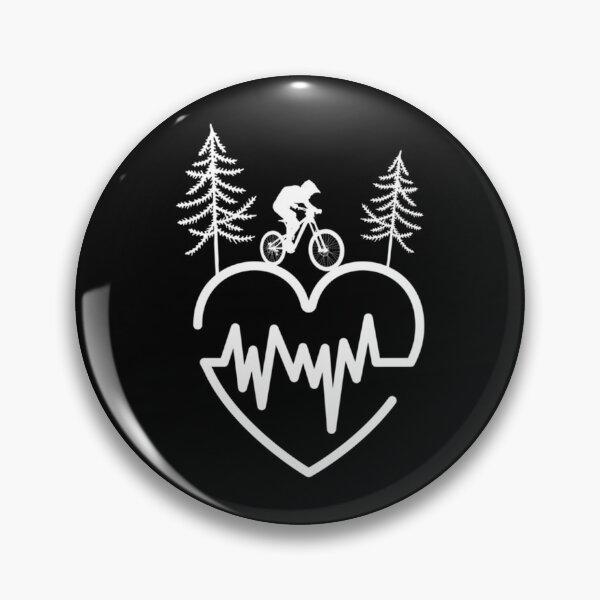 Item preview, Mountain Bike Heartbeat, Mountain Biking, Tree Classic T-Shirt designed and sold by lewisnash6.