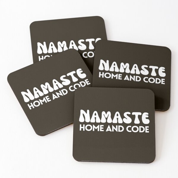 Item preview, Namaste Home and Code | funny wfh developer engineer stem coder  designed and sold by brinikki.