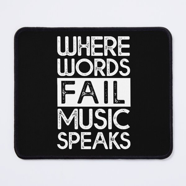 Item preview, Where Words Fail Music Speaks Guitar designed and sold by stickersworld31.